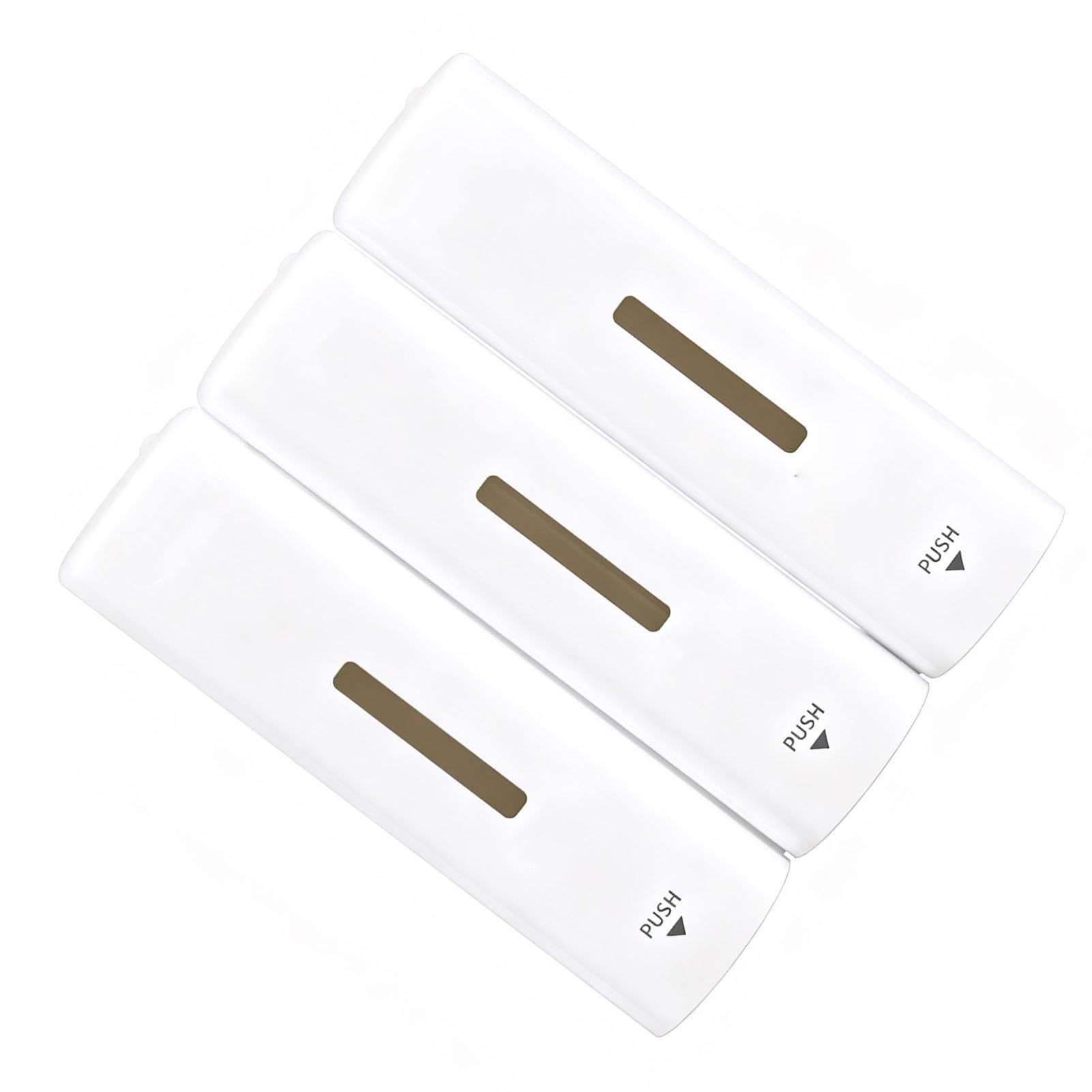Fafeicy Distributeur de Savon Manuel à 3 Chambres, Support Mural avec Double Tête de Pompe Anti-Fuite et Fenêtre Transparente Visible, pour Hôtel, Maison, Toilettes Publiques, Cuisine, (White)