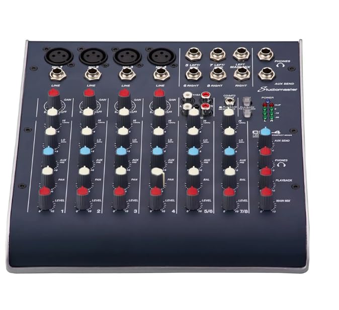 Studiomaster C2-4 Front Panel Overview