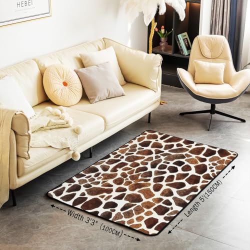 Tapete decorativo Feelyou 3x5 con diseño jirafa miniatura 2