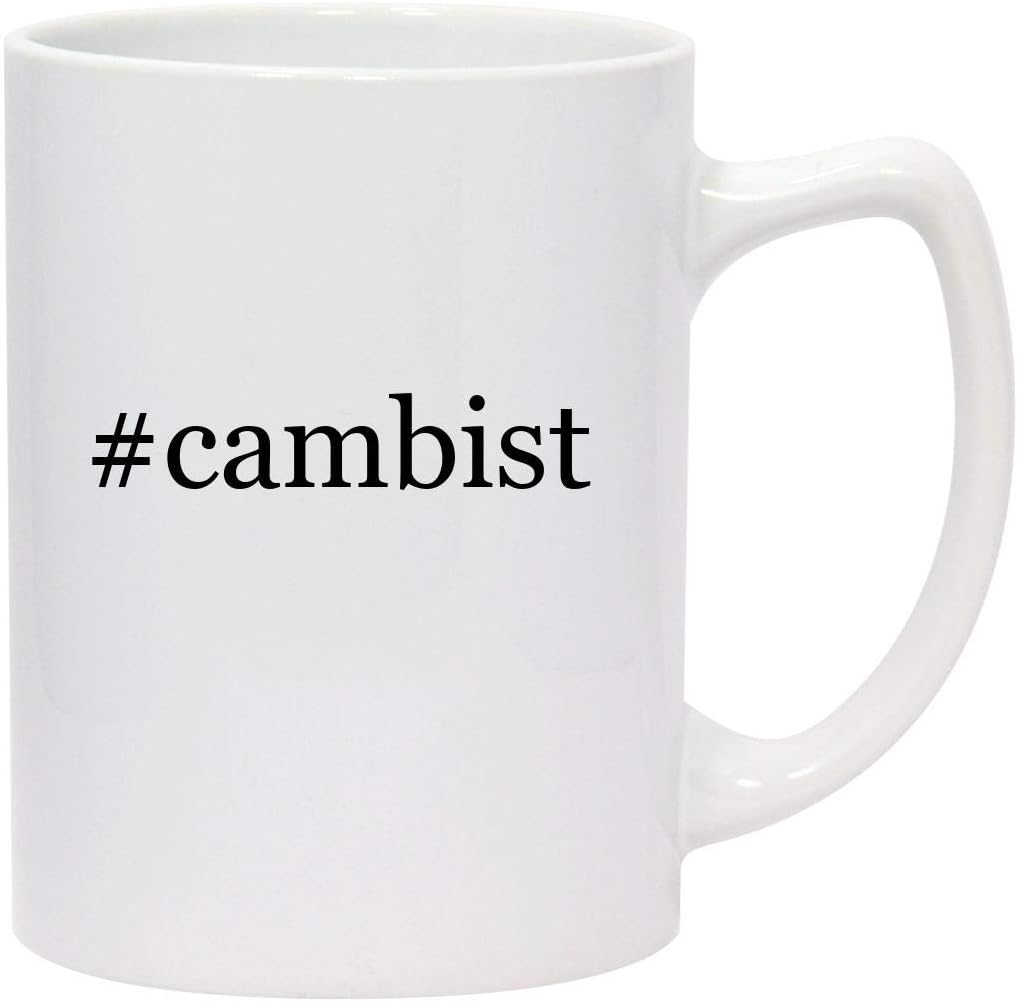 #cambist - 14oz Hashtag White Ceramic Statesman Coffee Mug