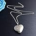Love Heart Locket Necklace that Holds Pictures Polished Lockets Necklaces Birthday Gifts
