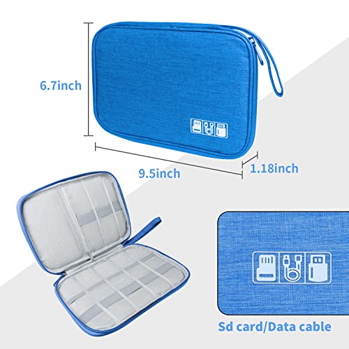 Estuche electrónico portátil Lcsmaokin impermeable contra pérdidas de tarjetas SD y cables 6