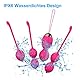 FIDECH Liebeskugeln Beckenbodentrainer für Frauen, Silikon Kegel Balls mit Fernbedienung, Beckenboden Trainer Damen mit 12 Vibrationsmodi, Vibro Ei, Beckenbodentrainer für Blasenkontrolle, Rot