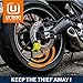 URBAN UR6 Hi-Tech Motorcycle Disc Lock with Smart Alarm | Best Value | 120dB, LED, Warning, A+ Sensitivity, Truly Waterproof, Long-Life CR2 Battery, Carried Locked, Bike Anti Theft Wheel Brake Locks