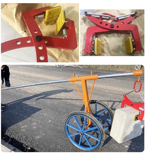 Generico Pionowe zaciski do podnoszenia granitu i betonu, otwór 10-30 cm, ciężkie narzędzie do podnoszenia kamieni do płyt, bloków i krawężników - zacisk ruchowy