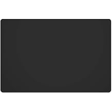 Silicone Placemats, Food-Grade Non-Slip Waterproof, Dining, Stain Resistant, Countertop Protector, Kitchen Counter Mat, Heat Resistant, Baking mat Dishwasher Safe 23.6"15.7"-1pack, Black