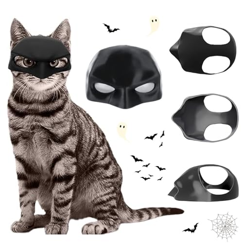 Máscara de murciélago gato, Halloween murciélago Gato máscara, máscara Murc-iélago Para Cosplay Gato, más-cara cosplay 3D para Gato, Bat Masks for Cat, Apto para Gatitos Cos-play de Halloween