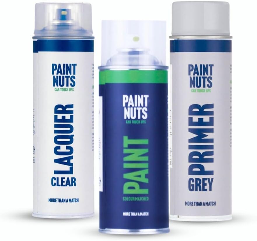 PaintNuts Car Spray Paint suitable for CHRYLSER Deep Lava Red Metallic (QMQ) - Spray Paint (400ml), Lacquer (500ml) & Primer (500ml) Bundle