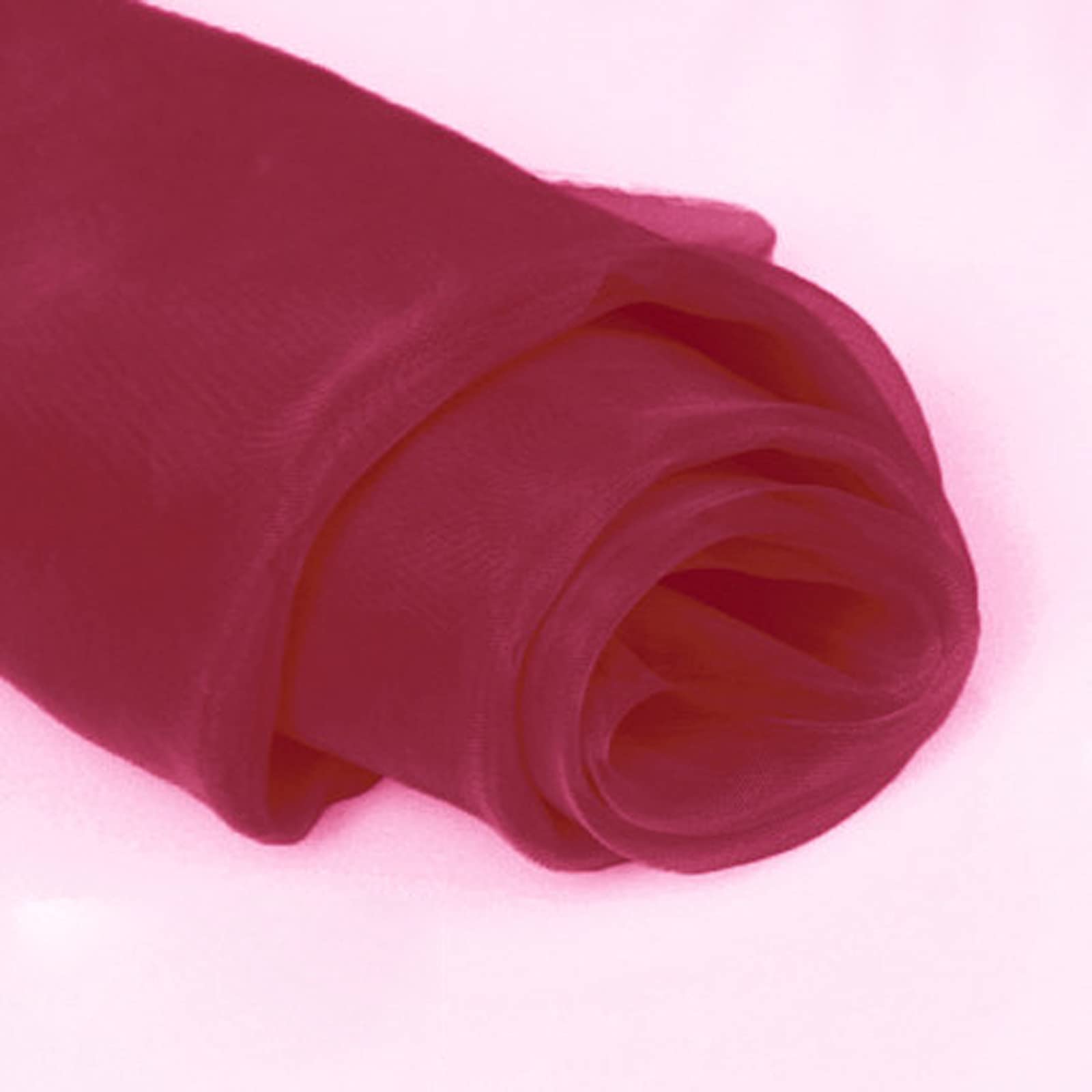 Organza Stoff Tüll Stoff 150 cm Breit Transparente Rolle Organza Sheer Stoff Eleganter Dekorativer Stoff für Hochzeitsstuhl Tischdekoration Party DIY Crafts(Rotwein)(Size:1.5 * 20m)