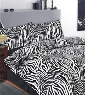 Viceroybedding Animal Print, Zebra Print, Single Duvet Cover Set