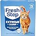 Fresh Step Extreme Scented Litter with The Power of Febreze, Clumping Cat Litter - Mountain Spring, 14 lb, Grey