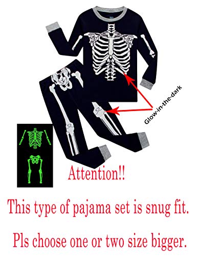 Image of KikizYe Little Big Boys Long Sleeve Pajama Sets 100% Cotton Pjs