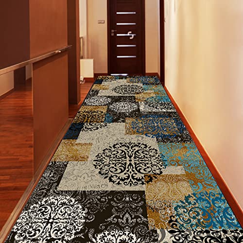 Alfombra de pasillo lavable y vintage súper suave para cocina 2