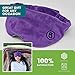 BARMY Weighted Sleep Mask for Women and Men (0.8lb/13oz) Weighted Eye Mask for Sleeping, Eye Cover Blocks Light Helps Relaxation and Night Sleep, Comfortable Blackout Sleeping Mask, Purple