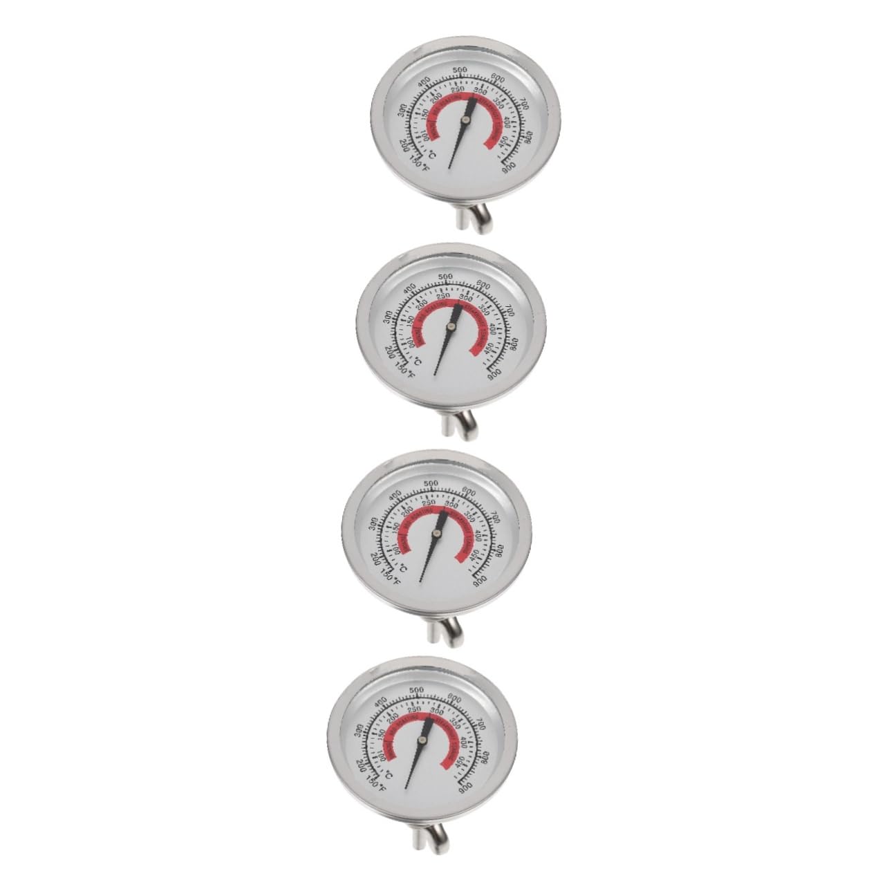 BESPORTBLE 4pcs BBQ Smoker Grill Temperature Gauge Internal Oven Gauge for Accurate Cooking for Home Kitchen and Restaurant Use Barbecue Thermometer for Gas Ovens