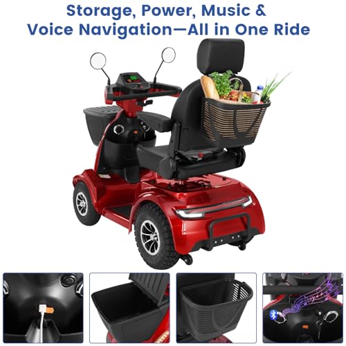Image of 32Miles All-Terrain Heavy-Duty Mobility Scooter for Seniors &Adults