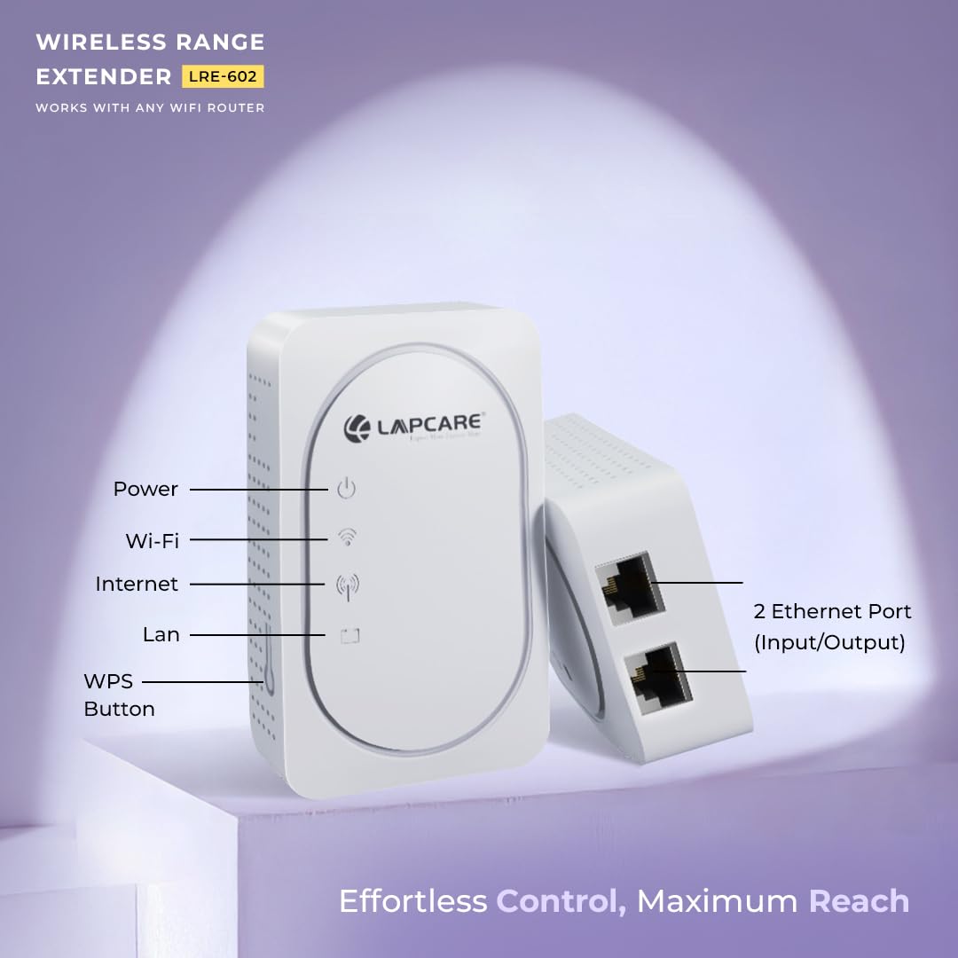 Lapcare Wi-Fi Range Extender - Boost Your Signal -2