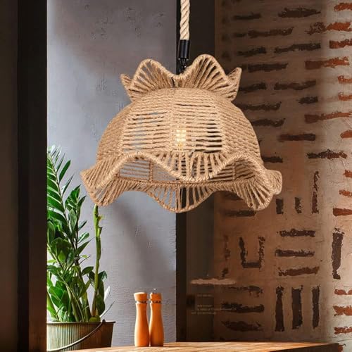 Lampe suspendue rustique style ferme vintage avec douille E27 - 3
