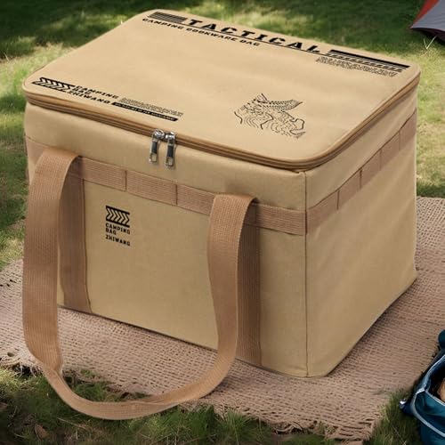 Camping Gear Storage - Storage Duffle Bag Insulated,Heat-Resistant Cookware Organizer Pouch Large Capacity for Hiking Backpacking Beach Tents Traveling3