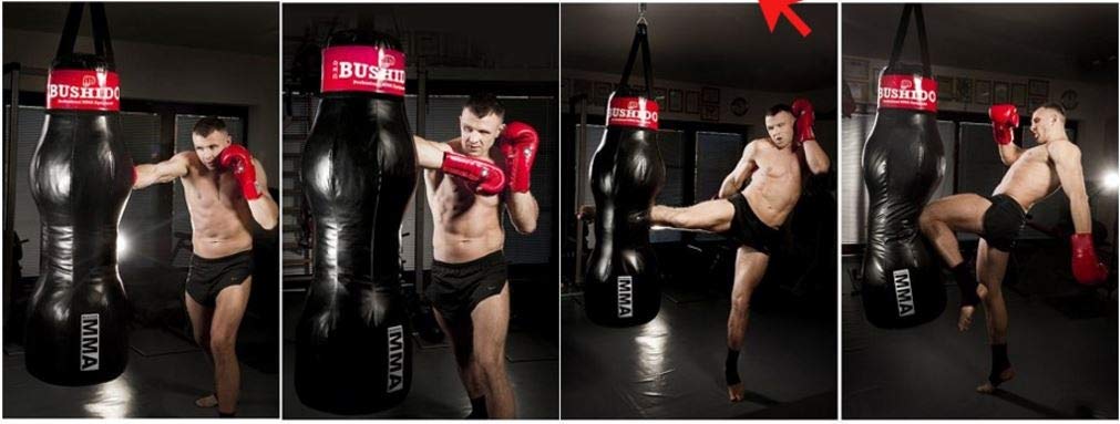 Bushido Sacco Boxe da Uppercut angolato 130 x 42 cm - 45 kg