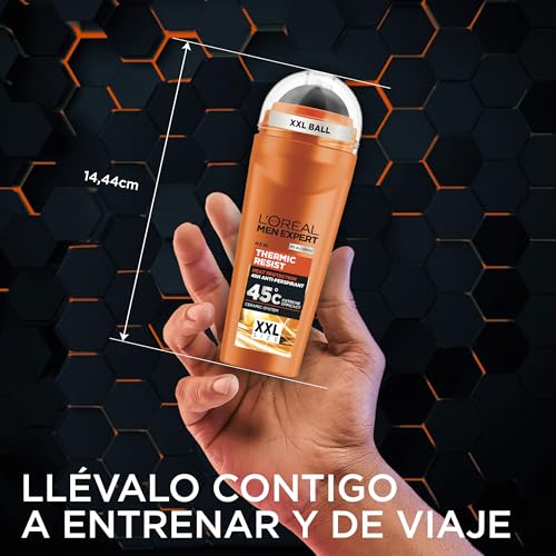 L’Oréal Men Expert Thermic Resist Deodorant für Herren, Anti-Transpirant 48 Stunden, wirksam auch bei 45 °C, XXL, 100 ml
