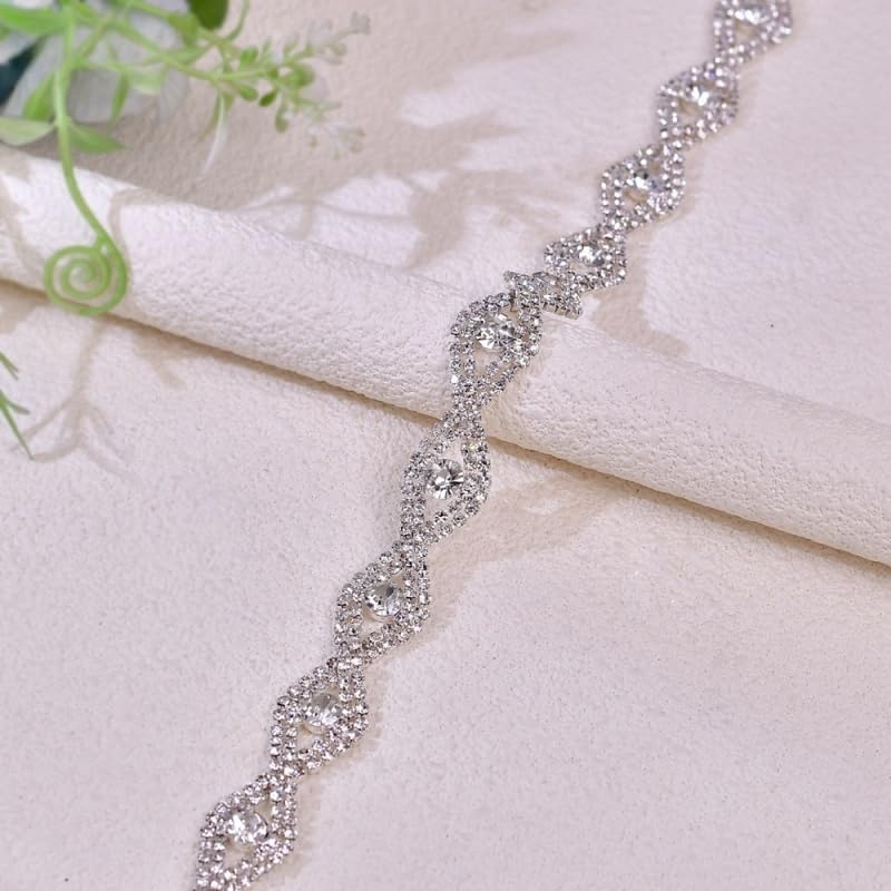 Bridal Rhinestones Belt Handmade Crystal Belts Elegant Evening Dress Accessories for Wedding Dress Bridesmaid3