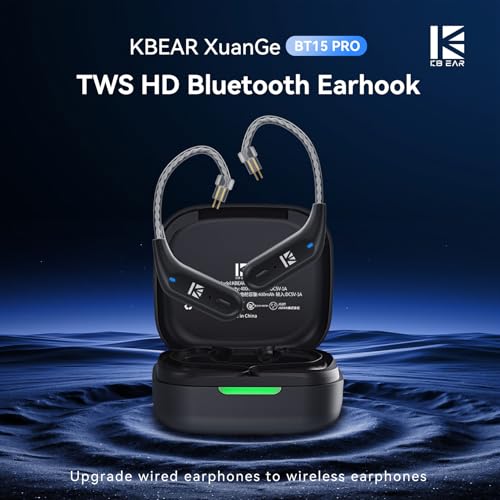 Image of KBEAR BT15 PRO IEM Bluetooth Adapter,5.4 Bluetooth 5.4 TWS Module 2PIN Plug for Moondrop CHU II /Aria /Blessing,KZ ZST /AS10 /ZST-X /ZSR /ES4 /EDC,for Truthear Hexa /Zero(2 PIN)