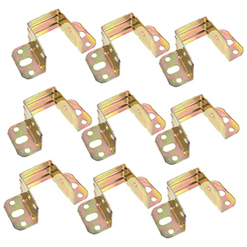 HEMOTON 10pcs Bed Hinge Connector Bed Connector Sofa Bed Hinges Bed Closed Hinge Corner for Bed Hinge for Bed Heavy Duty Bed Frames Bed Rail Fittings Iron Bed Corner Crib