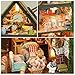 RHZN Miniature House Kit, Dollhouse Kit, Miniature Kit, DIY Mini House Building Kit for Adult, Botanical House