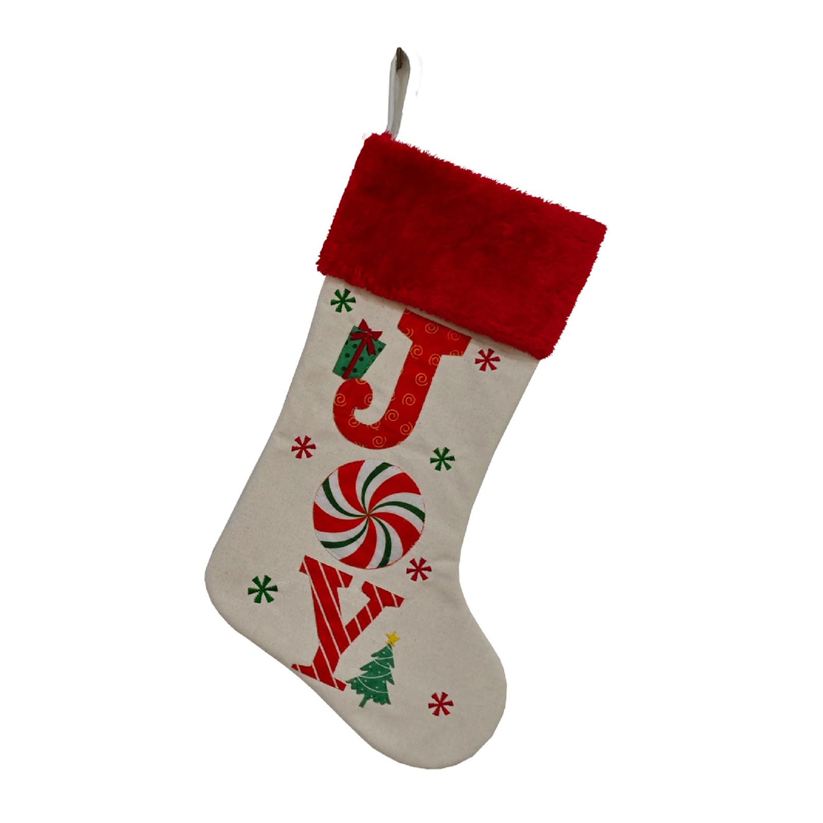 Tsophreniq Alphabets Holiday Sock Decoration with Polyester Materials Quick Attachment Hook Multipurpose Festival Ornament Personalised Family Christmas Accessories