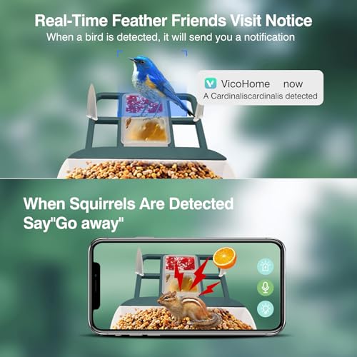 Smart-Bird-Feeder-with-CameraAI-Identify-Bird-SpeciesBird-House-with-Solar-PoweredInstant-Arrival-Alerts2K-Capture-Bird-VideoLive-View-for-Birds-Lover-Blackish-Green Smart Bird Feeder with CameraAI Identify Bird SpeciesBird House with Solar PoweredInstant Arrival Alerts2K Capture Bird VideoLive View for Birds Lover Blackish Green