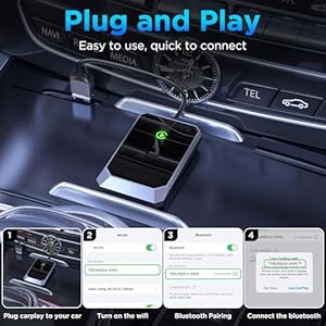 Wirelesscarplayadapterconvertswiredtowirelesscarplayadapterforiphonewirelesscontrolplugplaycarplayforcarsfrom2017forappleiphoneios10 Urban Country Home Decor Wireless carplay adapter converts wired to wireless carplay adapter for iphone wireless control plug play carplay for cars from 2017 for apple iphone ios 10 urban country home decor