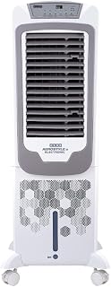 USHA Aerostyle Electronic 50L Tower Air Cooler (50AST1E) – 1400 m³/h Air Delivery, 6m Air Throw, Remote Control, Honeycomb Pads, Ice Chamber & Humidity Control