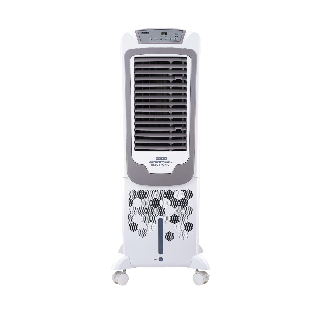 USHA Aerostyle Electronic 50L Tower Air Cooler (50AST1E) – 1400 m³/h Air Delivery, 6m Air Throw, Remote Control, Honeycomb Pads, Ice Chamber & Humidity Control-image-21
