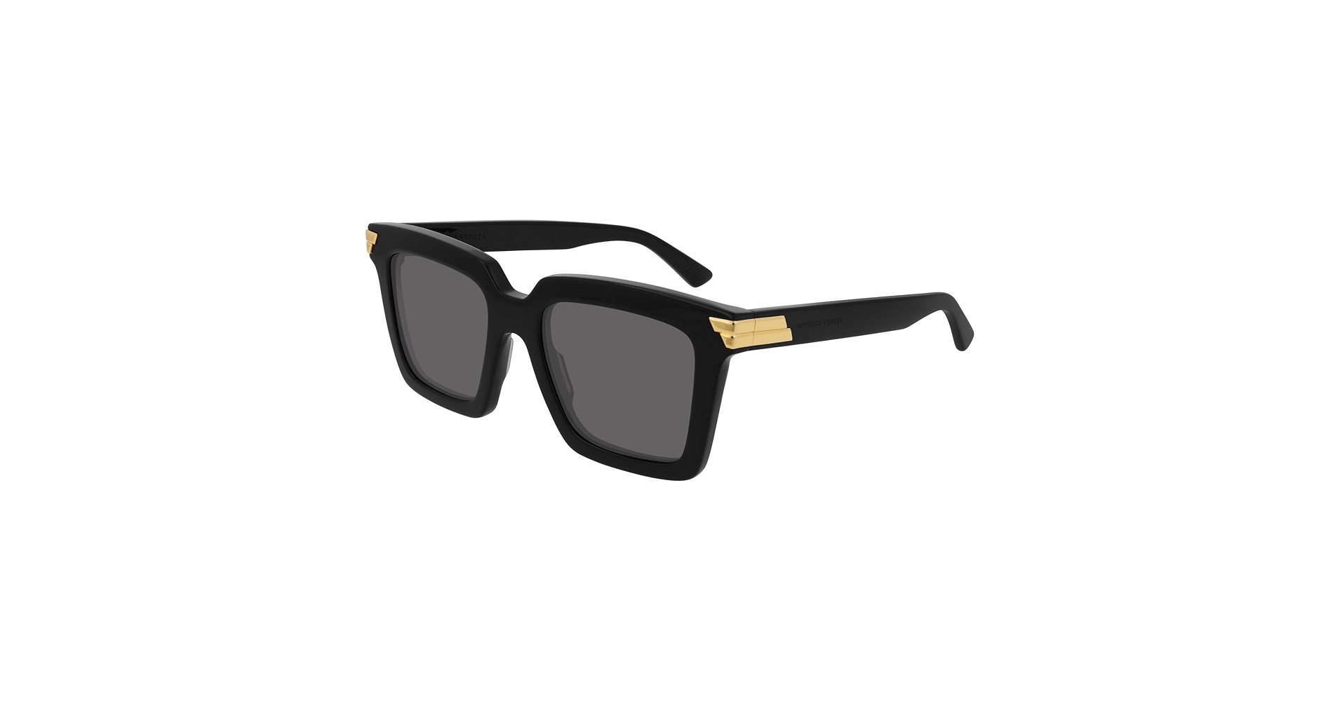 Amazon.com: Bottega Veneta Square Sunglasses BV1005S 001 Black