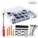 Produktbild Hengda Befestigung Clips Auto 476PCS, Universal Plastik Auto Befestigungsclips mit 4 Demontage Werkzeuge und Klammern Stoßstangen, Mehrweg Befestigung Clips Set mit Kabelbinder