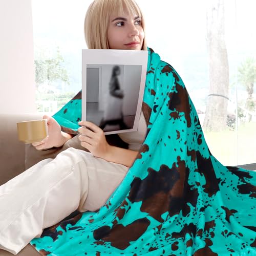 Image of Queen Size Blankets for Bed - Teal Blue Soft Queen Fleece Throw Blanket Full Size Turquosie Fuzzy Cozy Bedding for Bed Couch All Seasons Bedroom Home Decor 90 inchx90 inch