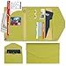 ZOPPEN Passport Holder Women/Men, Multi-purpose Rfid Blocking Travel Passport Wallet Travel Essentials Tri-fold Document Organizer Holder, Chartreuse