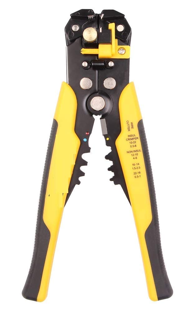 JIFFIX Wire Stripper and Cutter Pliers Tools For Electricians 8-in-1 Multifunctional Wire and Cable Stripping, Cutting, Winding, Crimping Precision Stainless Stee Hand Tool (Yellow) (B0DCWBY1DF) Amazon Price History, Amazon Price Tracker