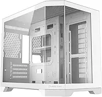 Gabinete Gamer Liketec Ilusion Snow Mini Tower, Vidro Panorâmico Estilo Aquário, USB 3.0 + 2.0, Design Moderno – Branco