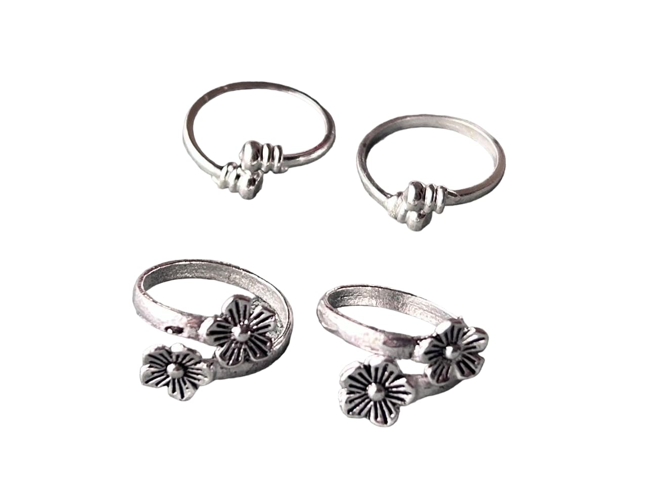 Women & Girls Metal Plated Fancy Toe Ring Adjustable Bichiya/Leg Finger Ring-Combo-2 (A_C_P_110756_Multi)-image-32