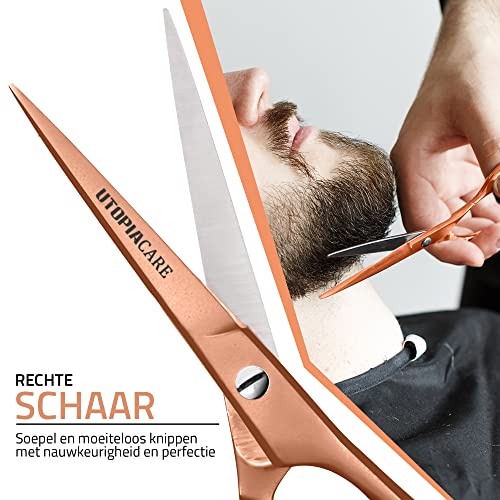Image of Utopia Care Hair Cutting and Hairdressing Scissors 6.5 Inch, Premium Stainless Steel Shears with Smooth Razor and Sharp Edge Blades for Salons, Men, Women and Kids, Rose Gold
