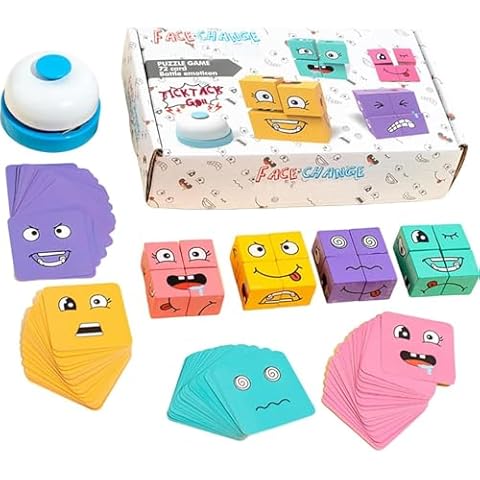 Fonowx Face Changing Cube Educational Toy Cover