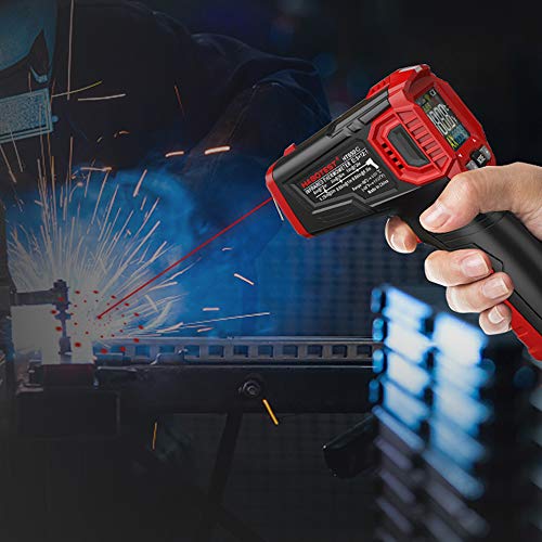 Gecheer Termômetro infravermelho sem contato com infravermelho Testador de temperatura digital portá