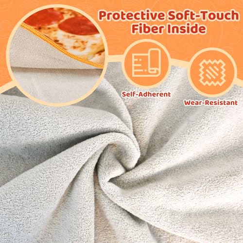 Image of 31.5 inch Large Cat Grooming Wrap for Cutting Nails, Self-Stick Dog Cat Wrap, Soft Pizza Blanket Pet Tool Gifts for Multifunctional Care Medicine Anti-Escape