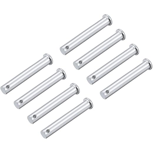 Clevis Pins - 10mm Flat Head Zinc-Plated 8Pcs