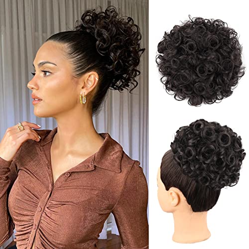 Oseti Natural Hair Bun Messy Bun Hair Pieces for Women Elastic...