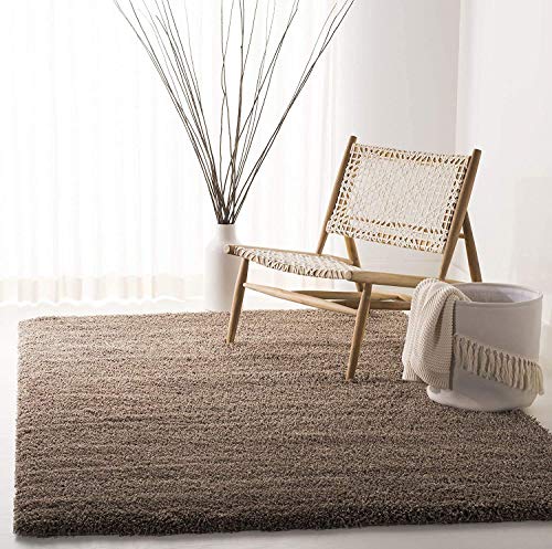 Image of Naze Carpet for Hallway, Kitchen, and Modern Interiors, Contemporary Color Block Area Rug - Cozy Shag Runner for Living Room, Entryway & Office Decor ETC Size 6x9 feet, Patten-Solid Mouse