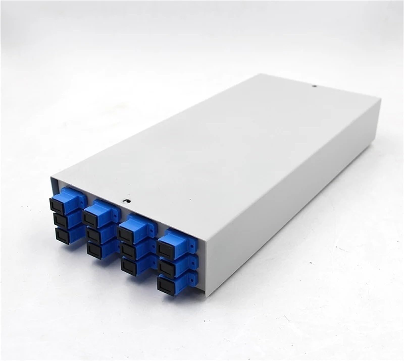 Boîtier Terminal SC FTTX FTTH 12 conducteurs avec jarretière et Adaptateur SC, Panneau de Brassage Fibre Optique SPCC 12 Ports, SM renforcé