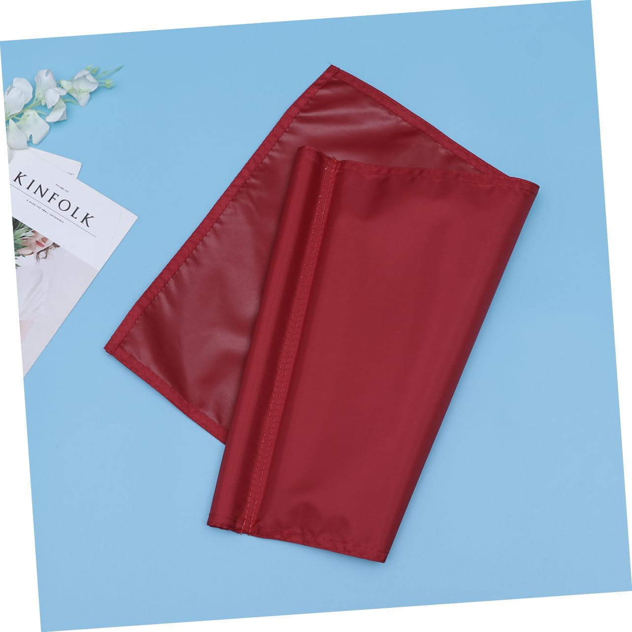 HEMOTON Monochrome Practice Flag for Mini Golf Flag Solid Red Lightweight Tear Resistant Easy to Mount for Putting Practice